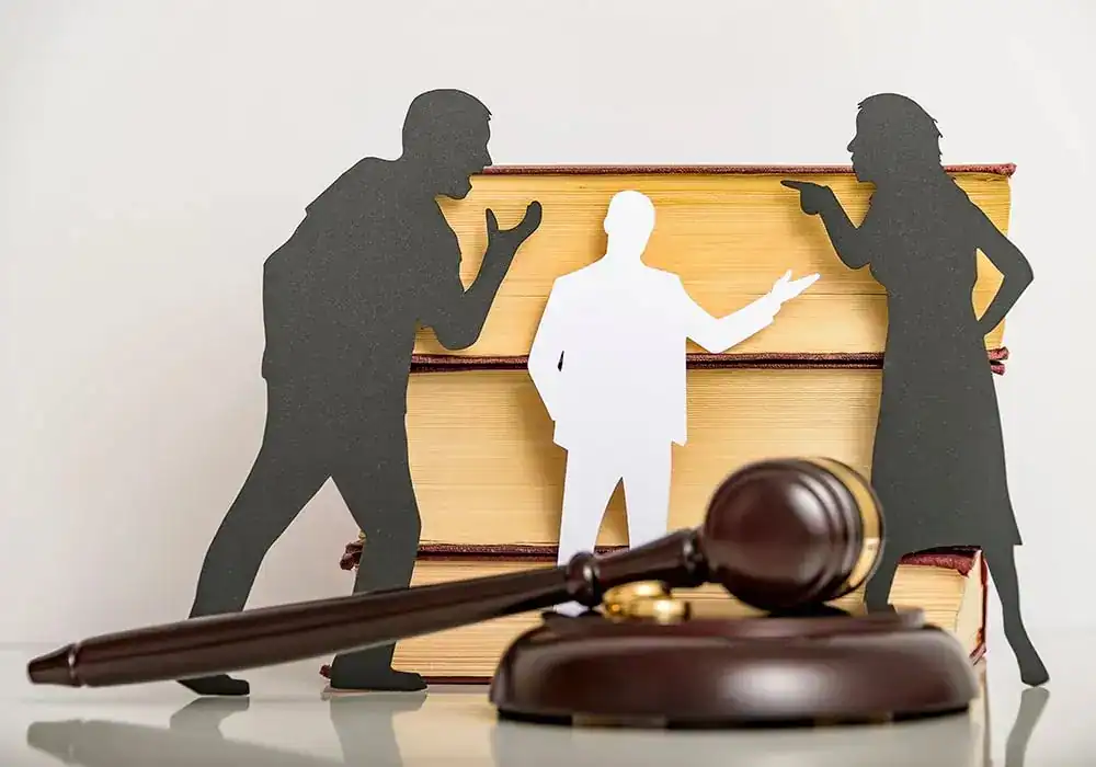 image of couple arguing through divorce Redruth