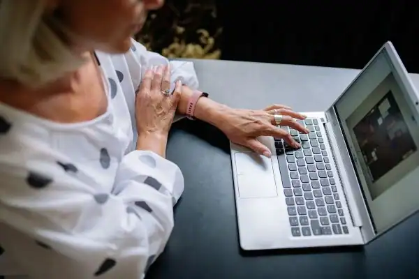 Image of woman attending online mediation Redruth services from Barker Mediation